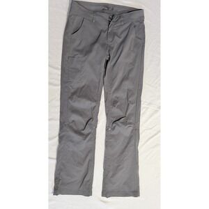 Prana Womens Halle Hiking Pants Gray Stretch Zion Straight Leg Size 6 Regular